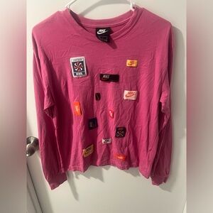 Nike Vibrant Pink Shirt with Logo Accents